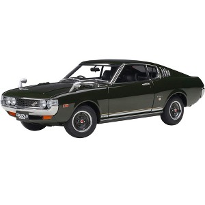 1973 Toyota Celica Liftback 2000GT (RA25) RHD (Right Hand Drive) Moss Green 1/18 Model Car by Autoart - 1 of 4