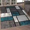 Emma and Oliver Rug with Geometric Mosaic Design with Natural Jute Backing - 3 of 4