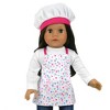 Sophia’s Baking Apron, White Hat and Oven Mitts Set for 18'' Dolls, White - 2 of 4