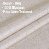 H.Versailtex Linen 100% Blackout Curtains Thermal Insulated Linen Drapes, Grommet White Liner Sold of 2 Panels - 4 of 4