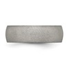 Black Bow Jewelry 7mm Stainless Steel Textured Stone Finish Domed Standard Fit Band - 3 of 4