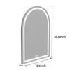 Dovelina Arched Bathroom Vanity Mirror with LED Lights Anti-fog Wall Mirror - 2 of 4
