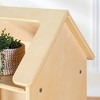 Guidecraft EdQ Dollhouse Bookshelf: Wood Kids' Pretend Play Furniture for Playroom and Classroom with Bins for Toys and Dolls - 2 of 4