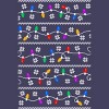 Women's Design By Humans Christmas Garland Lights Retro Pixel Pattern By R4Design Racerback Tank Top - 2 of 3