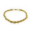 Gold Stainless Steel Rope Chain Necklace Hip Hop Men Women Ginger Lyne Collection - 3 of 4