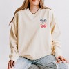 Simply Sage Market Patriotic Cherries Coquette Lightweight Garment Dyed Sweatshirt - 3 of 4