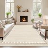 Machine Washable Area Rug for Living Room Bedroom, Modern Bordered Home Decor Carpet for Dining Room Office - 2 of 4