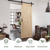 Erommy 28"/30"/32"/36"/42"X 84” Paneled Solid Wood Unfinished Sliding Barn Door With Installation Hardware Kit - 4 of 4