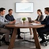 SAINTCY Oval Conference Table, Rustic 70.86" W Meeting Table Fit 6-8 People, Modern Seminar Table Boardroom Desk for Office Meeting Room - 4 of 4