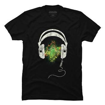 Men's Design By Humans Soundwave By DBHOriginals T-Shirt