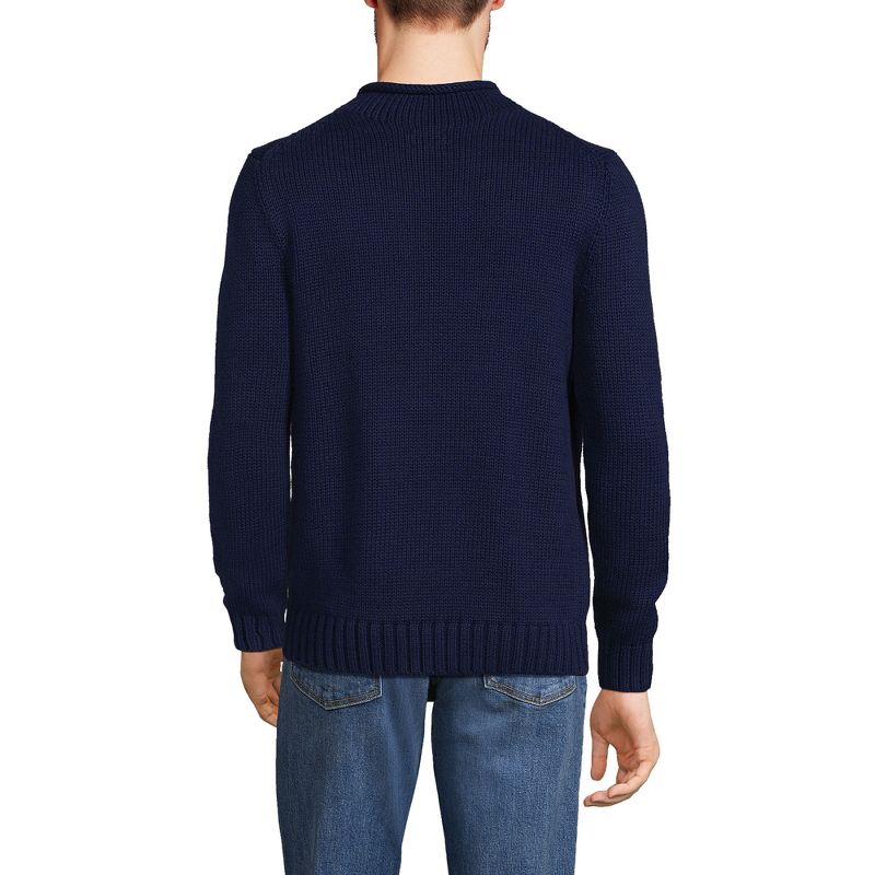 Lands' End Men's Cotton Drifter Rollneck Sweater, 2 of 6