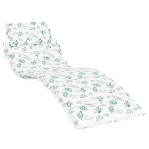 vidaXL Sun Lounger Cushion Leaf Pattern Oxford fabric, Foam fiber - 1 of 4