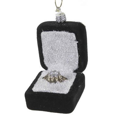 Holiday Ornament 3.0" I Do Engagement Wedding Diamond Ring  -  Tree Ornaments