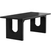 Resenkos Computer Desk, Gaming Desk,71" Executive Desk, Modern Computer Desk with Wood Double Pedestal Base,Black - 3 of 3