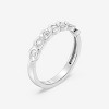 GILDED Lab Grown Diamond 1/4 ct. T.W. and Sterling Silver Braided Stackable Band Ring - 2 of 4