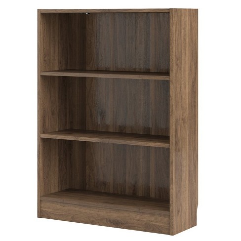 Foil Element Short Wide 3 Shelf Bookcase In Brown Tvilum Target