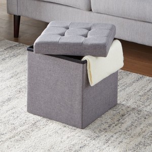 BrylaneHome Single Foldable Ottoman - 1 of 2