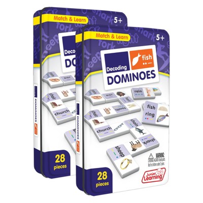 Junior Learning Decoding Match & Learn Dominoes, Pack of 2