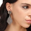 SOHI Women's Antique Silver Party Drop Earrings - 4 of 4
