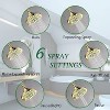 DOMETOUR 6 Spray Settings High Pressure Gold Shower Head, 5' Rain Fixed, Adjustable, Anti-Clog Nozzles, Low Flow, Easy Installation. - 3 of 4