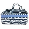 Bacati - Pin Stripes Navy Storage Caddy - 2 of 4