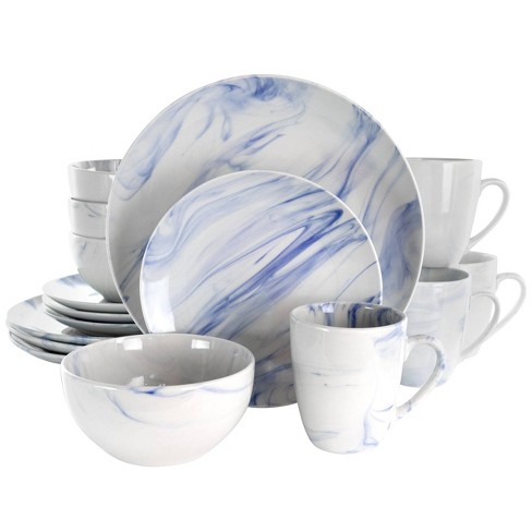 Blue and hotsell white dinner sets