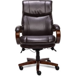 Delano Big Tall Bonded Leather Executive Office Chair La Z Boy