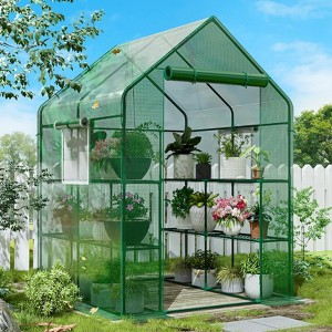 Generic 56×56×78Inch Walk-in Greenhouse, Heavy Duty Small Plant House - 1 of 4