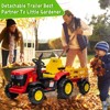 Tractor Stroller with Trailer - Remote Control, Spring Suspension, Dual Engines, Music Port, Suitable for Children 3+, Best Holiday Gift - 3 of 4