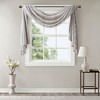 Diamond Pattern Tassel Trim Draping Window Valance, Lightweight Fabric Soft Sheer Valance for Elegant Decor Style - 3 of 4