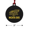 Wichita State Secondary Logo Aluminum Holiday Christmas Tree Ornament - 3 of 4