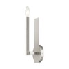 Livex Lighting Alpine 1 - Light Wall Light in  Brushed Nickel - 4 of 4