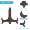 Unique Bargains Imitation Wood Adjustable Folding Picture Frame Display Stand 3 Pcs - 3 of 4