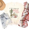 Simply Sage Market Women's Retro Wild and Free Cowgirl Short Sleeve Graphic Tee - image 3 of 3