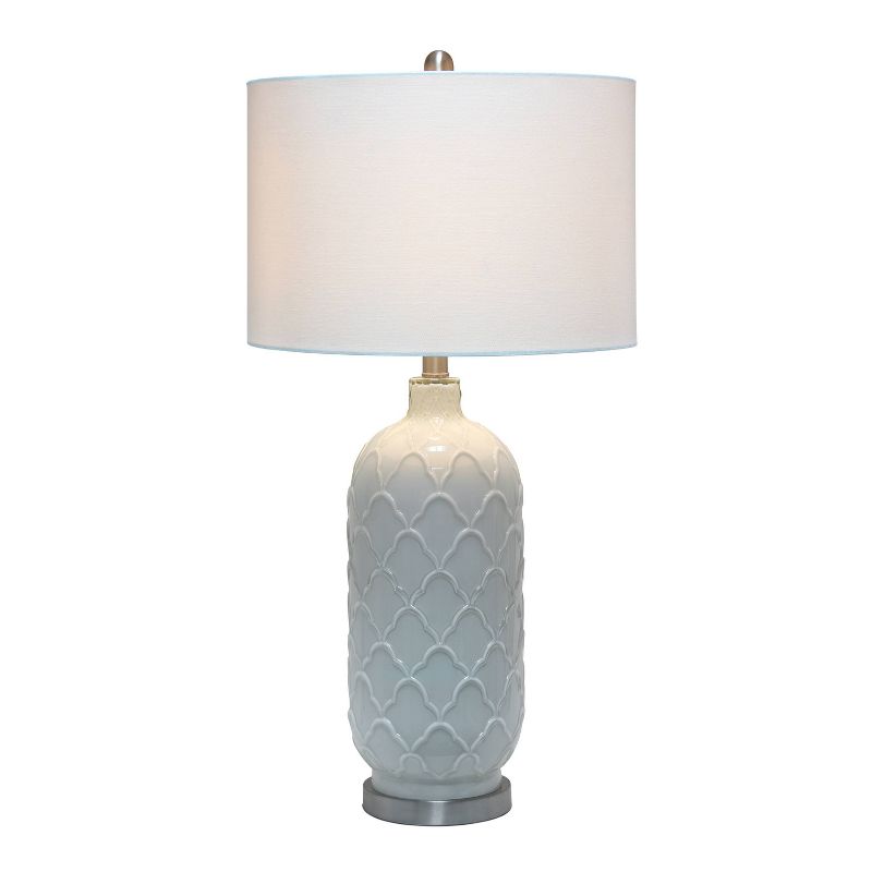 Argyle Classic Table Lamp with Fabric Shade White - Lalia Home, 2 of 9