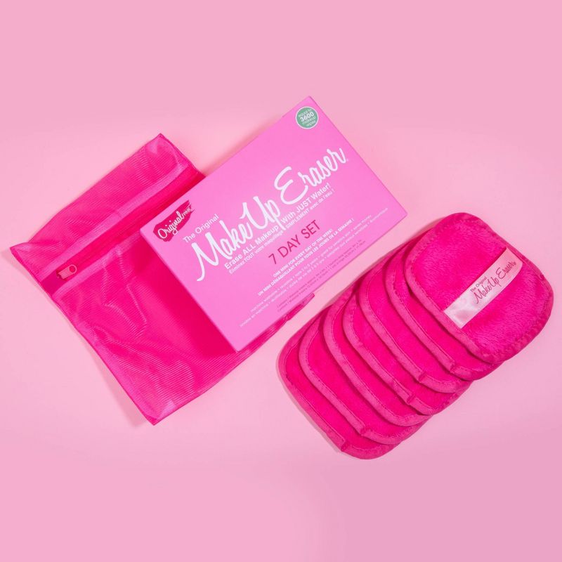 MakeUp Eraser 7-Day Cloth Set - Pink - 7ct, 3 of 5