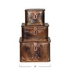 Storied Home Square Decorative Metal Boxes with Lid, Set of 3 - 2 of 4