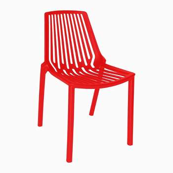 LeisureMod Acken Modern Stackabale Plastic Dining Chair