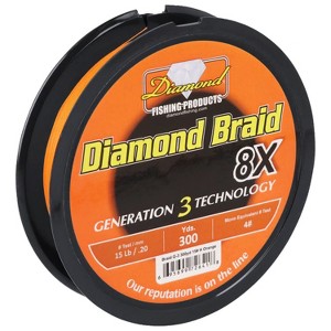 Diamond Fishing Products Diamond Braid Generation III 8X 300 Yards Blue, 20# - 1 of 4