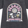 - Peanuts - Peanuts Dance Party Graphic Short Sleeve Fleece Dress - 2 of 3