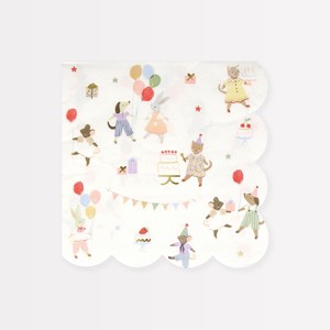 Meri Meri Animal Friends Large Napkins (Pack of 16) - 1 of 2