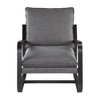 Polyester Fabric Metal Frame Sling Chair with Reversible Cushion, Rust-Resistant Frame, and Easy-Clean Upholstery - 2 of 4