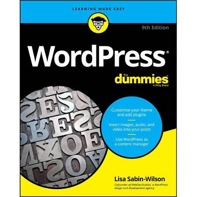 Wordpress for Dummies - 9th Edition by  Lisa Sabin-Wilson (Paperback)