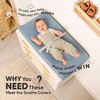KeaBabies 2pk Soothe Changing Pad Covers for Girl, Boy, Organic Soft Cotton Contoured Diaper Changing Table Pad Covers - 2 of 4