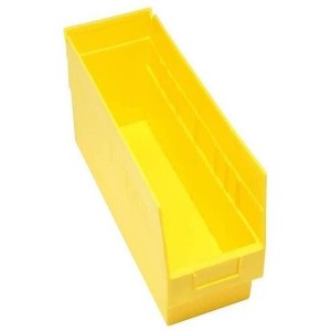 Quantum Storage Systems Economy Shelf Bin, Nesting, 17-7/8"W X 6-5/8"D X 6"H, (7) Divider Slots, Rear Hanglock - 1 of 1