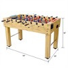 YONWAY 54-Inch Hurricane Foosball Table for Family Game Rooms with Light Cherry Finish, Analog Scoring and Free Accessories - 3 of 4