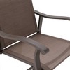 2pc Outdoor Counter Height Aluminum Bar Stools: Weather-Resistant, UV Protection - Crestlive Products - 3 of 4
