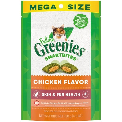 Greenies Smartbites Skin and Fur Health Chicken Flavor Cat Treats