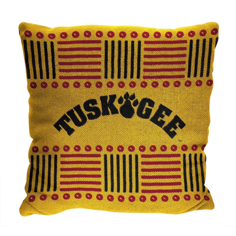 14&#34;x14&#34; NCAA Tuskegee Golden Tigers Homage Double Sided Jacquard Decorative Pillow - 2pk, 2 of 4