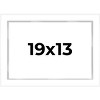 PosterPalooza | Modern Shadow Box 1" Depth White Picture Frame - UV Acrylic, Backing Board, Hanging Hardware - 2 of 4